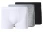 Drie boxershorts in wit, grijs en zwart