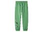 Groene joggingbroek met Minecraft Creeper-print en de tekst 'CREEPIN' IT REAL'