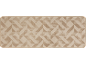 Beige loper met geometrisch patroon in lichte en donkere tinten