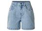 Lichtblauwe high-waisted denim shorts voor dames