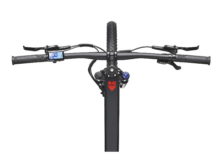 Bovenaanzicht van het stuur van de TELEFUNKEN Aufsteiger MT925 e-bike met display.