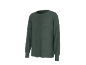 Groen shirt met lange mouwen, een hoofdtelefoongrafiek en de tekst 'LET'S RELAX'