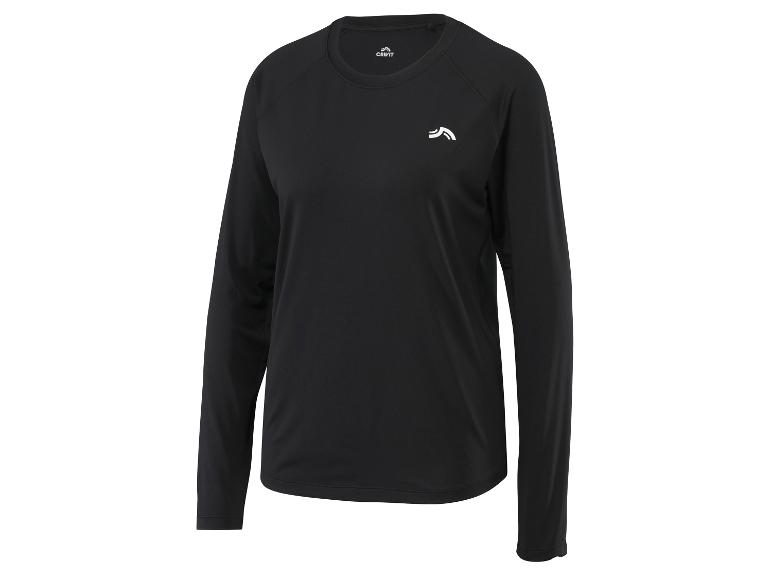 Zwart Crivit heren sport T-shirt met lange mouwen