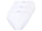 Drie witte kant slipjes van het merk Love Cotton.