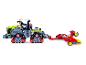 Lego Claas Trac rupsbandtractor met aanhanger.