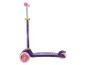 Paarse en roze driewielstep met cartoon dierengraphics