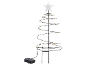 Verlichte spiraalvormige kerstboom met ster, op batterijen.