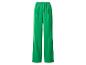 Groene wijde broek met elastische tailleband