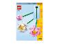 LEGO 40647 bloemstelen met roze en witte bloemen.