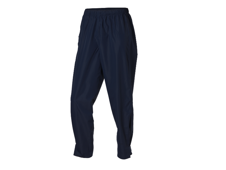 Donkerblauwe joggingbroek met elastische tailleband.