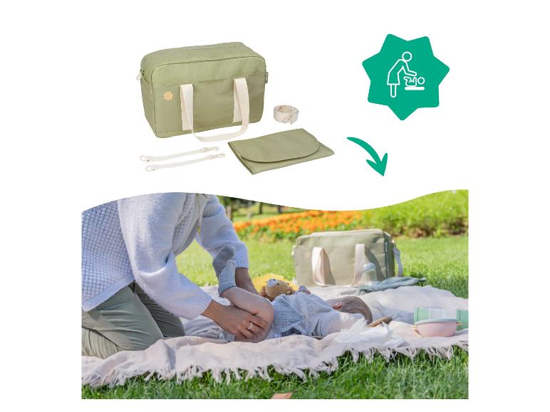 Praktische luiertas en verschoningsmat.