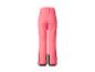 Roze ski broek met zwarte details.
