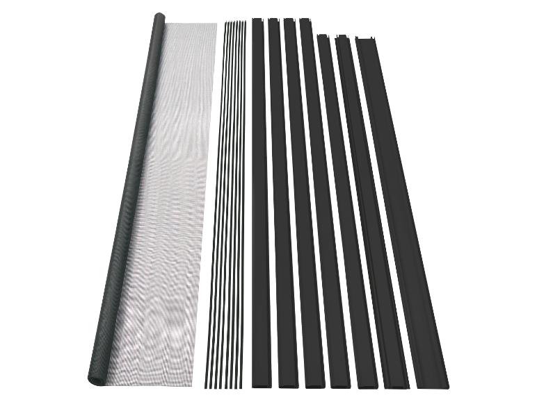 Montageset voor hor, inclusief gaas en zwarte profielen