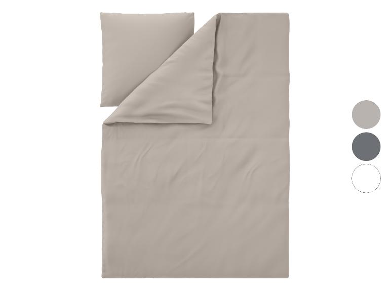 Beige beddengoedset met dekbedovertrek en kussensloop