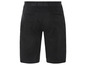 Zwarte chino-shorts met riem.