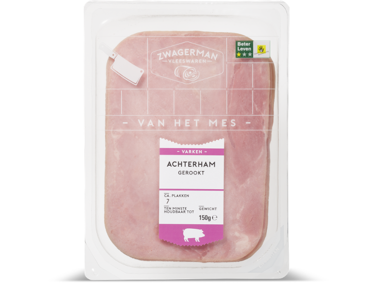 Zwagerman Achterham gerookt, 150 g