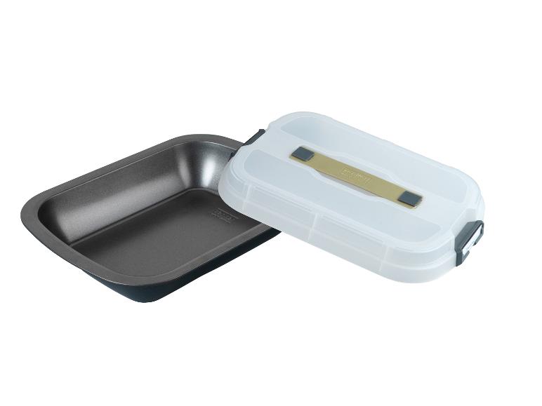 Zenker ovenschaal met transparante deksel.