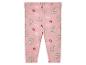 Baby leggings met bloemenprint in roze.