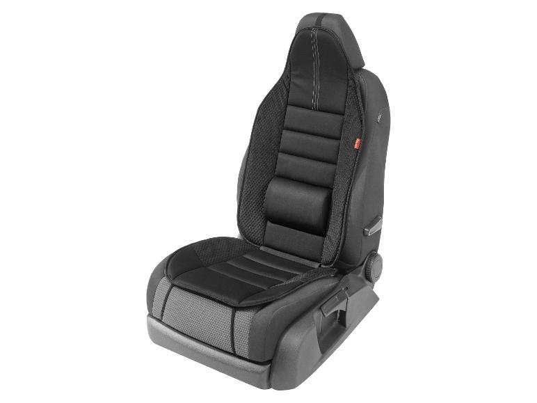 Zwarte autostoelhoezen met lendensteun.