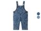 Blauwe denim baby tuinbroek