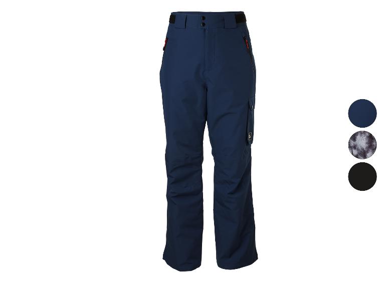 CRIVIT Freeride-broek voor heren in donkerblauw, met zijzakken en verstelbare taille.