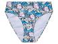 Blauwe badpak slip met axolotl en Japanse golf print.