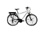 Zündapp e-bike trekkingfiets Z802 700c voor heren, 28 inch, wit.