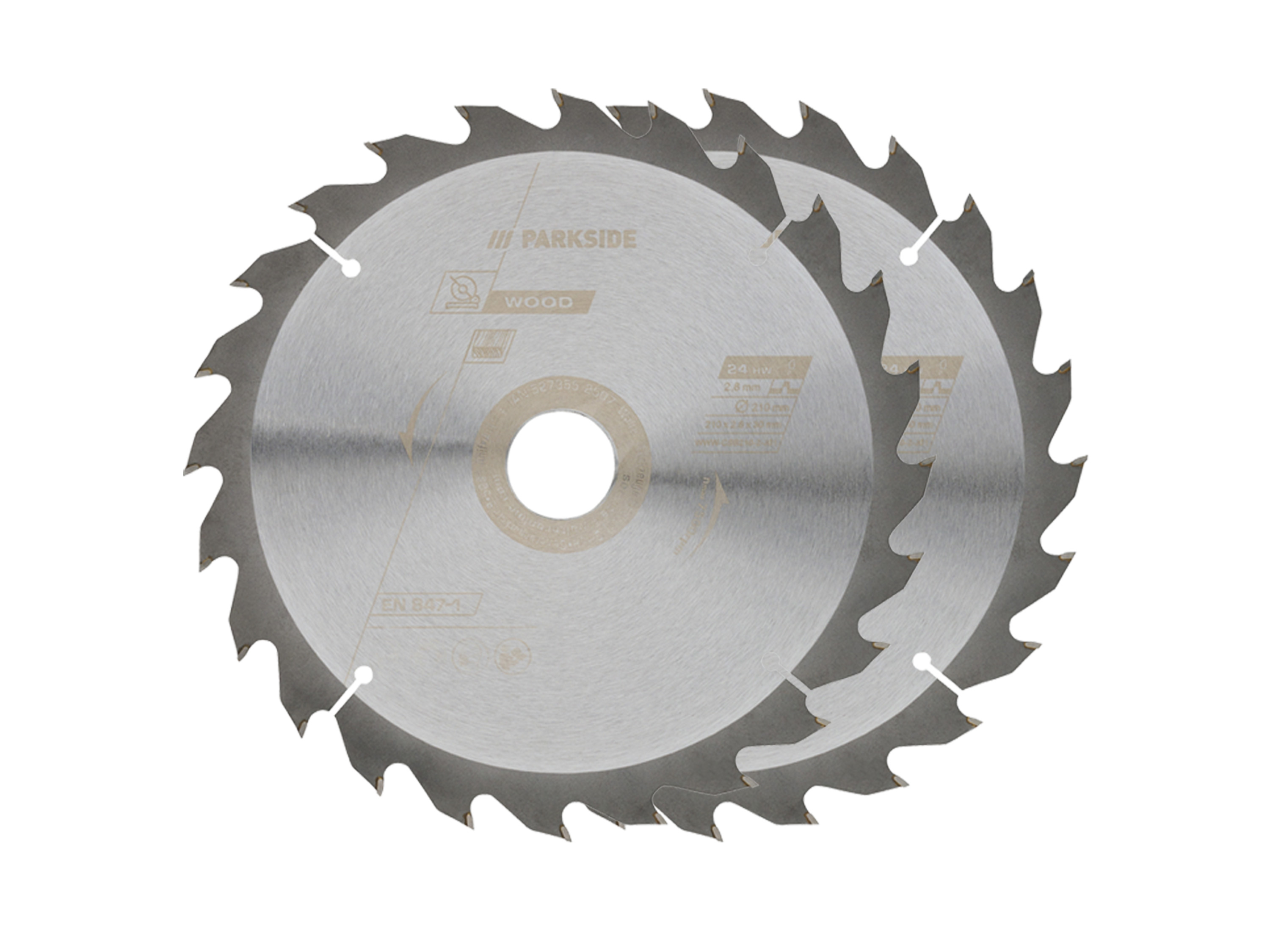 PARKSIDE Cirkelzaagbladen (210 mm 2 stuks)