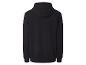 Zwarte hoodie, achteraanzicht