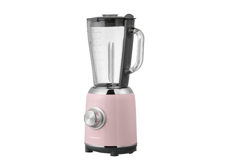 Roze SilverCrest blender met glazen kan.