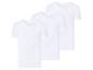 Driepak witte T-shirts met korte mouwen en V-hals.