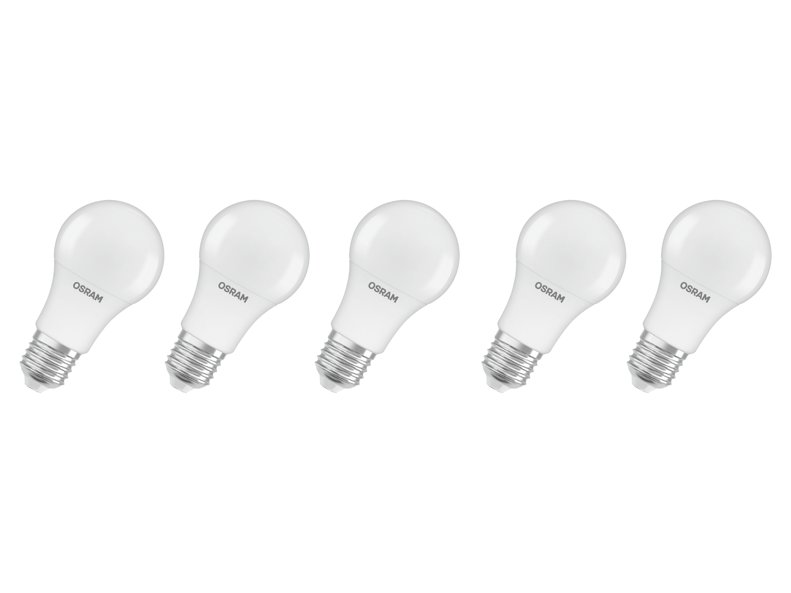 OSRAM Set van 5 LED-lampen LED Base Retro (CLA60, E27, 806lm, Mat)