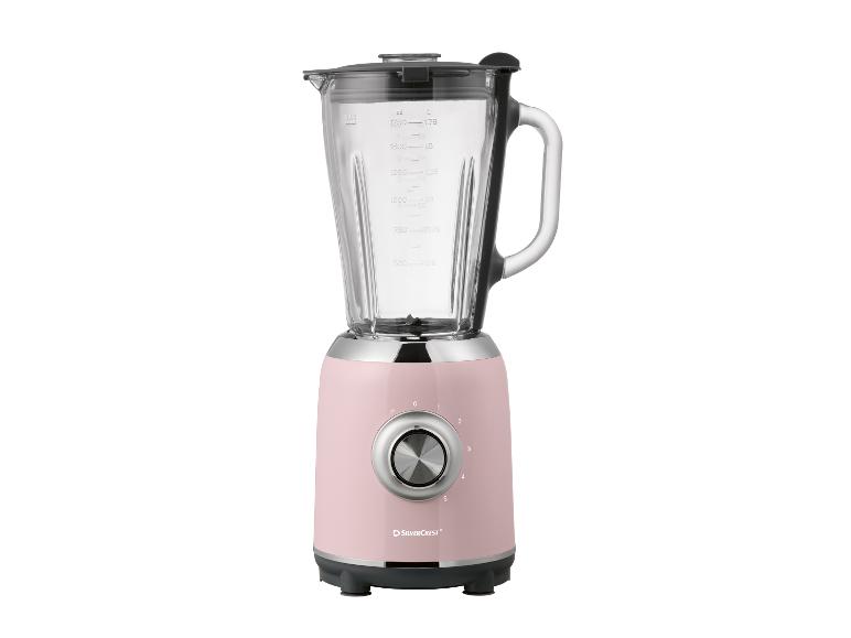 Roze SilverCrest blender met 5 snelheden.