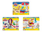 Play-Doh speelgoed met een cake-mixer, kappersstoel en tandartsset.