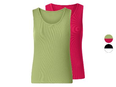 ESMARA® Set van 2 geribde dames tops