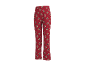 Rode pyjamabroek met een feestelijke print van teddyberen.