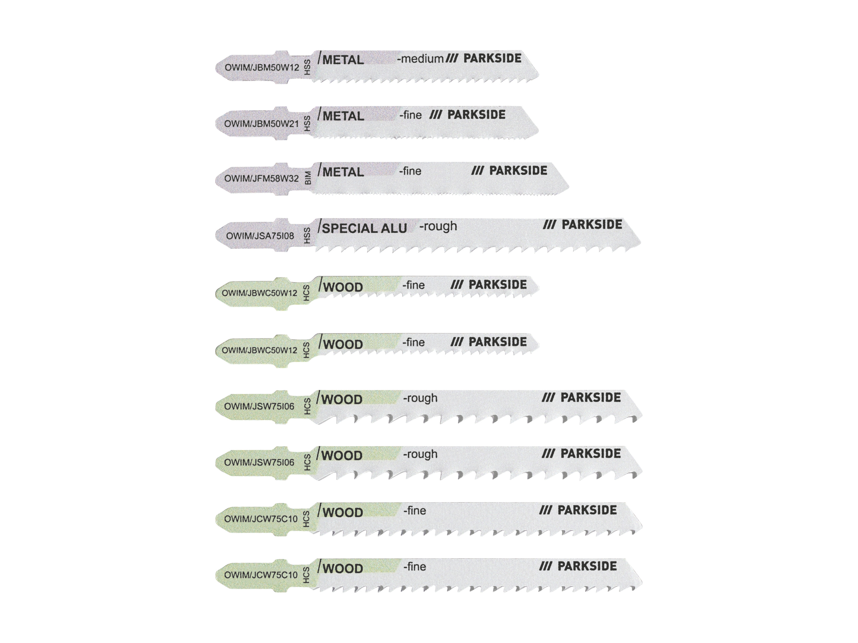 PARKSIDE Decoupeerzaagbladen (10 stuks)