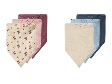 lupilu® Set van 3 mousseline baby sjaaltjes