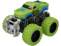 Groene speelgoed monstertruck met grote profielbanden