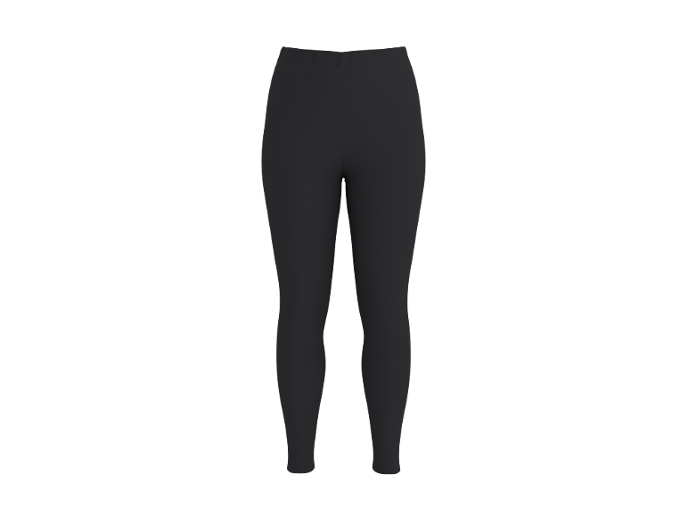 Zwarte dameslegging met hoge taille.