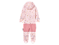 Roze regenpak met stippen voor kinderen.