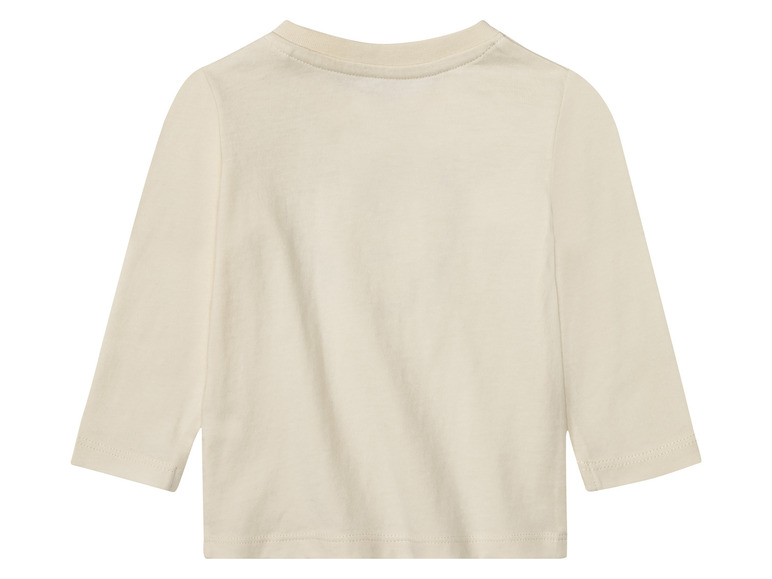 Ga naar volledige schermweergave: lupilu® Baby shirts met lange mouwen, 2 stuks, van zuivere bio-katoen - afbeelding 4