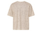 Beige T-shirt met bloemenprint.