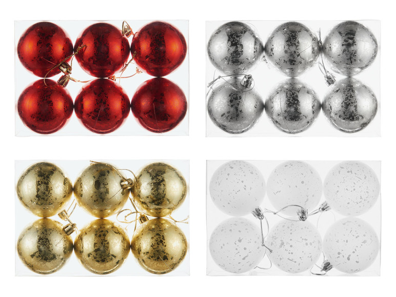 Ga naar volledige schermweergave: LIVARNO home Kerstballen 6 stuks - afbeelding 1