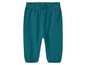 Teal baby broek met elastische tailleband.