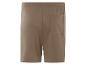 Lichte bruine jersey shorts.