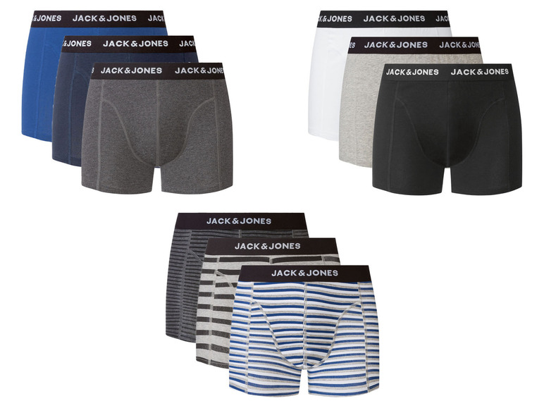 Ga naar volledige schermweergave: Jack & Jones 3 heren boxershorts - afbeelding 1