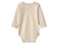 Babyromper met lange mouwen in lichtbeige