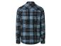 Blauw-zwart geruit flanellen overhemd