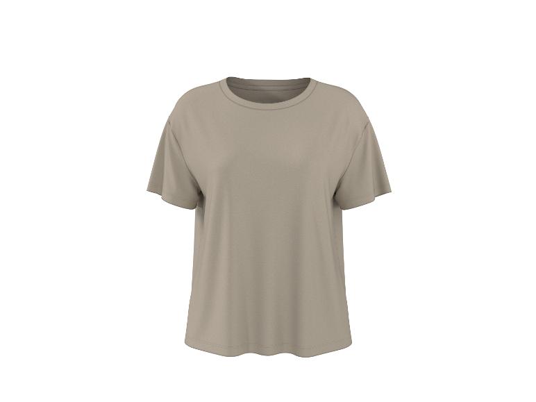 Eenvoudig lichtbruin T-shirt met korte mouwen